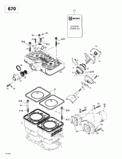 01- ,   (670) (01- Cylinder, Exhaust Manifold (670))