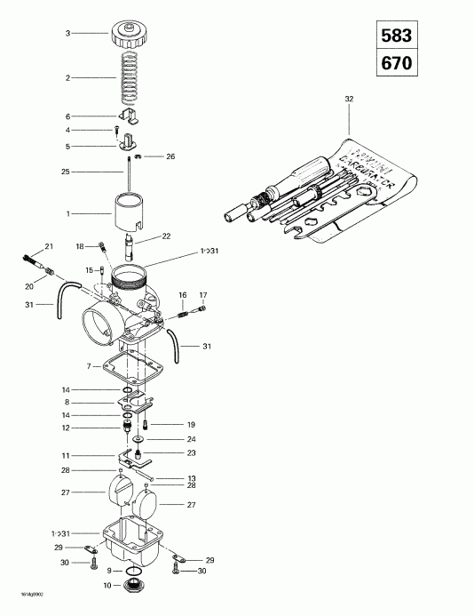  Ski-doo Formula Z 500/583/670, 1999 - s (583, 670)