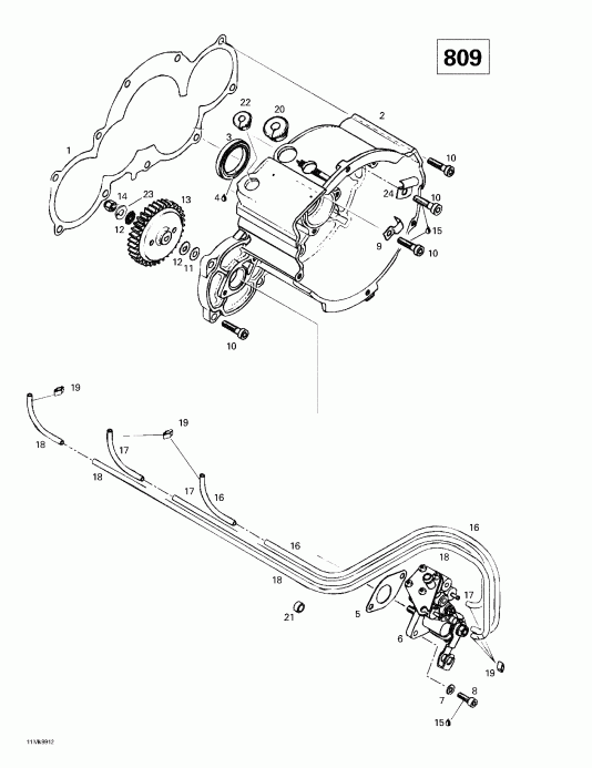 snowmobile ski-doo  Formula Z 500/583/670, 1999 -  12v 220w (494, 670)