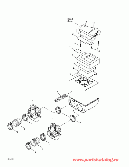    Grand Touring 500/583, 1999 - Air Intake System
