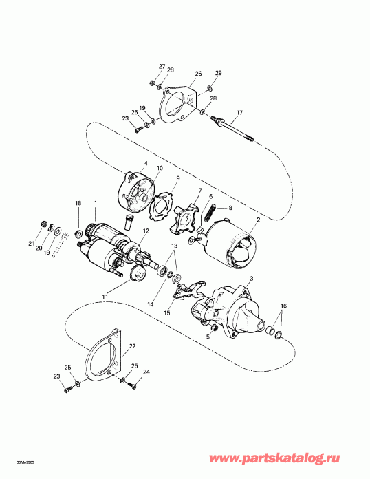 snowmobile Skidoo Grand Touring 500/583, 1999 ������ - Electric Starter