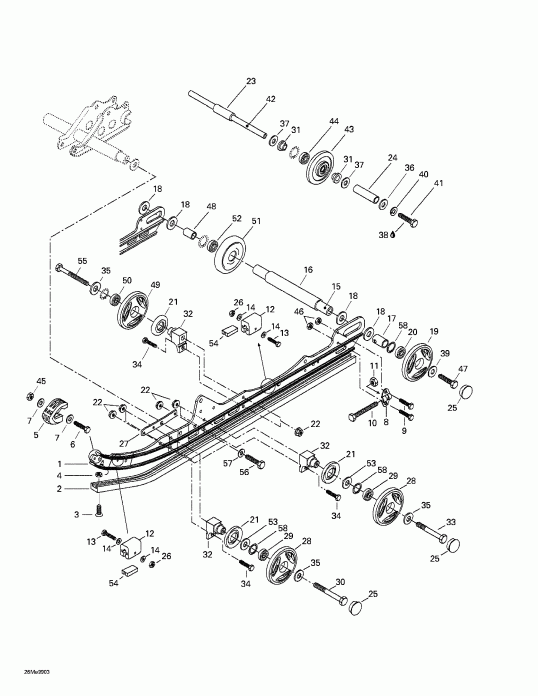  Grand Touring 500/583, 1999 - Rear Suspension