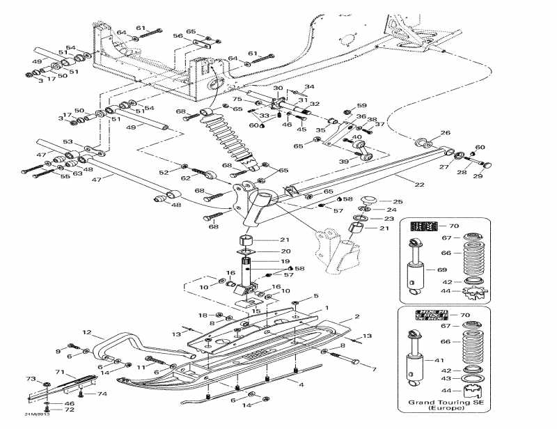  Ski Doo Grand Touring 700, 1999  -    