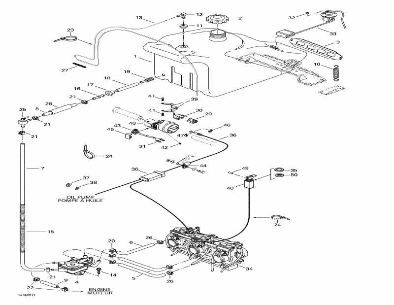 Ski-doo  Mach 1 R, 1999 - Fuel System