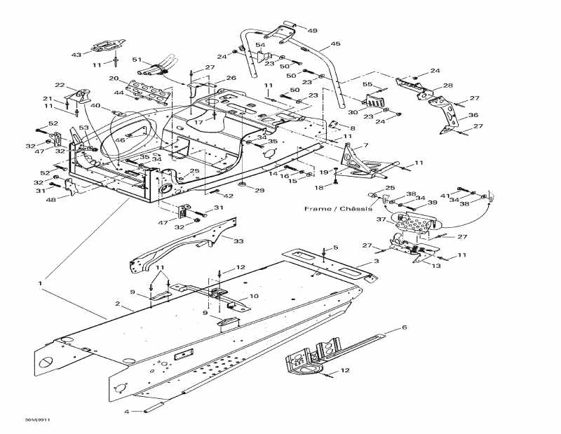 snowmobile - Frame And Accessories