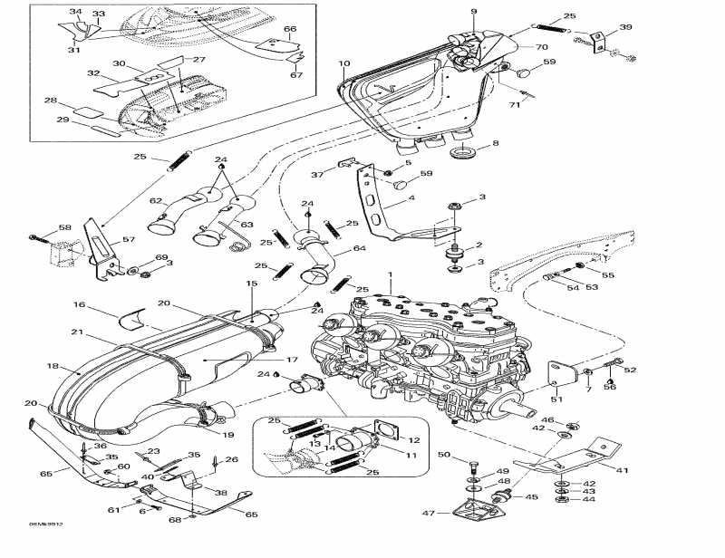  BRP  Mach Z, 1999 - Engine Support And Muffler