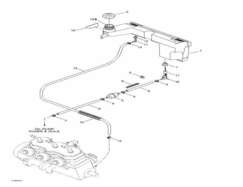  Skidoo Mach Z, 1999  - Oil Tank