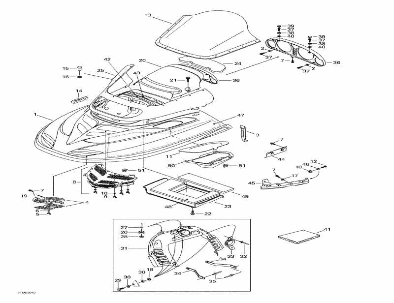  Skidoo Mach Z LT, 1999  - Cab, Console