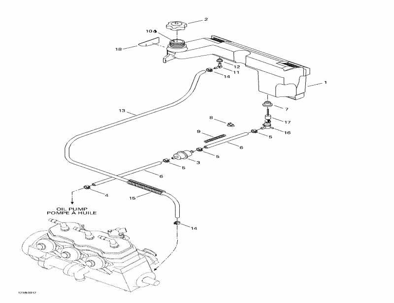 �������� Skidoo ������ Mach Z R, 1999 - Oil Tank