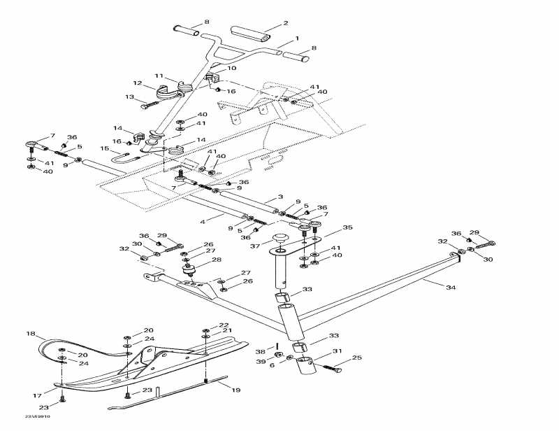  BRP Mini Z, 1999  - Steering System And Ski