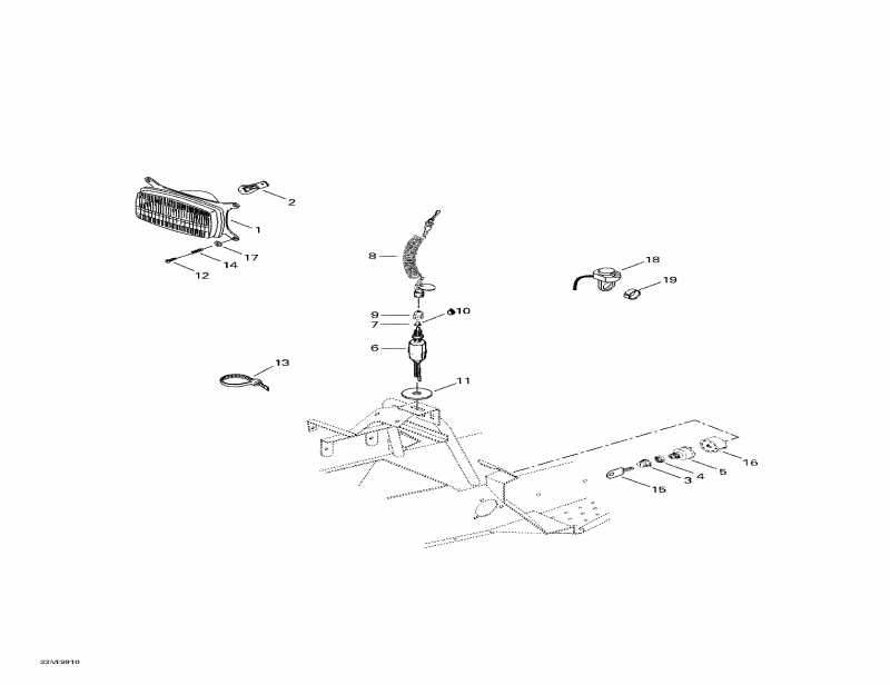 snowmobile Skidoo Mini Z, 1999 - Electrical System