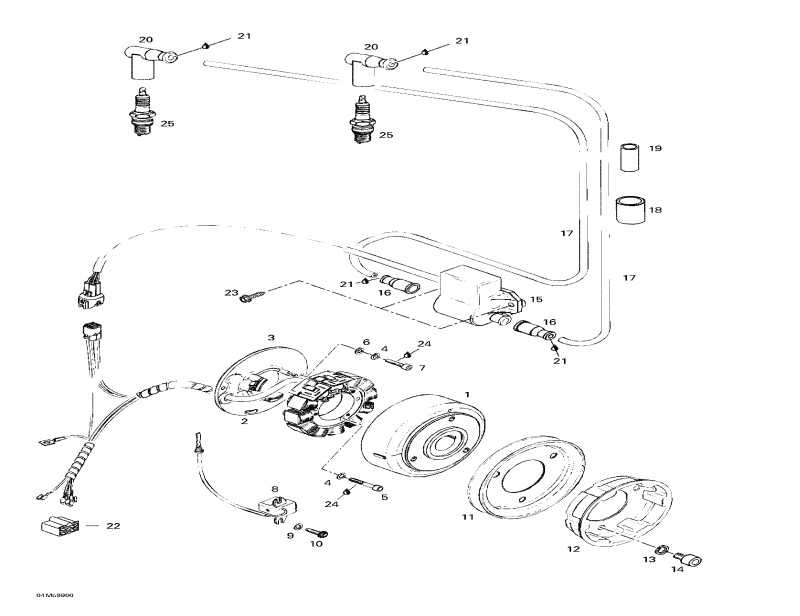 snowmobile Ski Doo MX Z 440, 1999 - Magneto