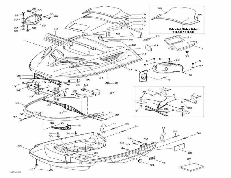  Ski-doo  MX Z 440, 1999 - Cab, Console
