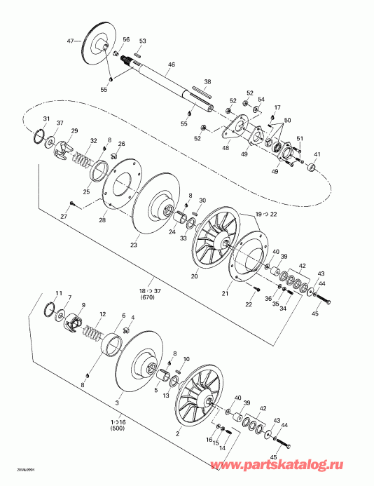 snowmobile  MX Z 500/670 HO, 1999 -  