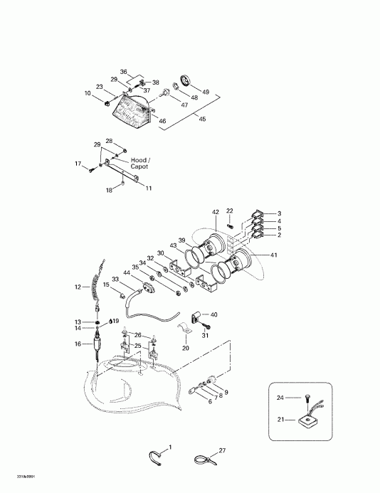  SKIDOO  MX Z 500/670 HO, 1999 - Electrical System