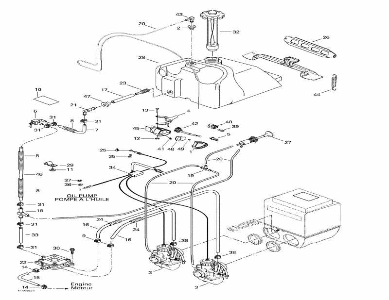 BRP SkiDoo MX Z 670 HO T.H., 1999  - Fuel System