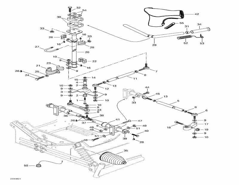  ski-doo MX Z 670 HO T.H., 1999 - Steering System