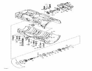 01-  , Rotary ,   (01- Crankcase, Rotary Valve, Water Pump)