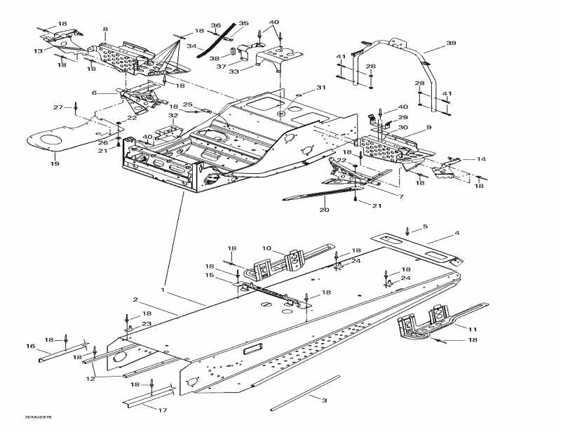 �������� Skidoo ������ MX Z 700, 1999 - Frame And Accessories