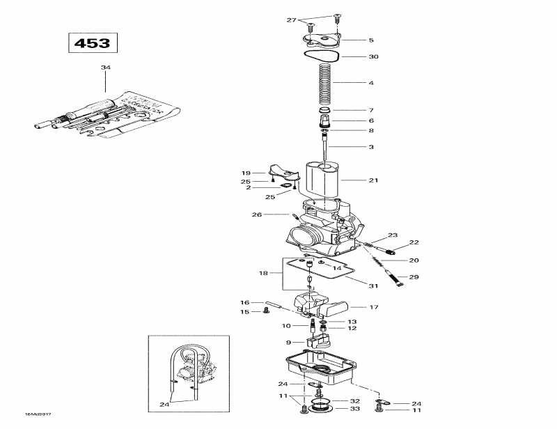 Skidoo MX Z X 400 LC, 1999  - Carburetors (453)