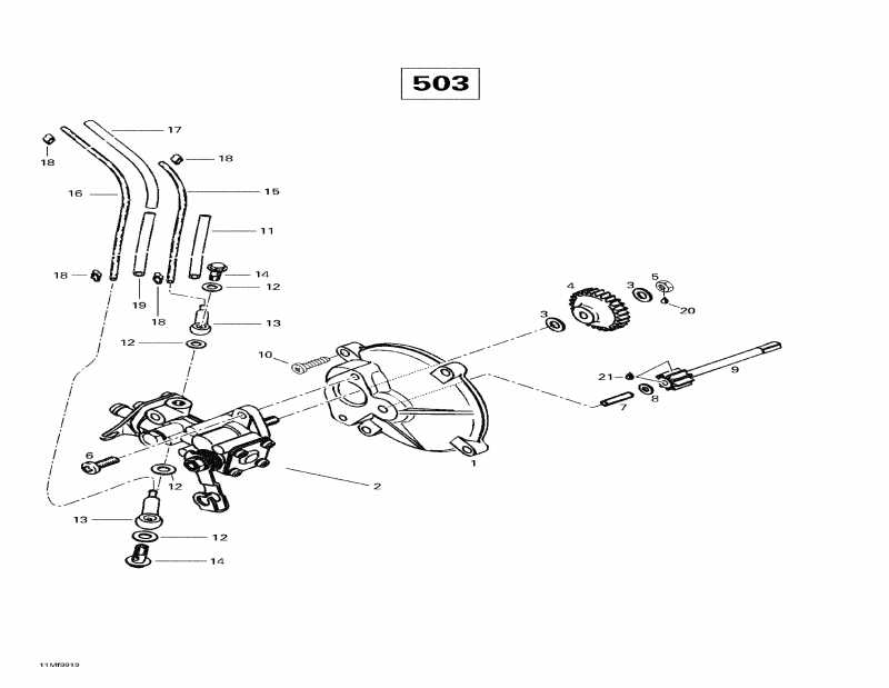 �������� SKIDOO Skandic Wide Track, 1999 ������ - Oil Injection System (503)