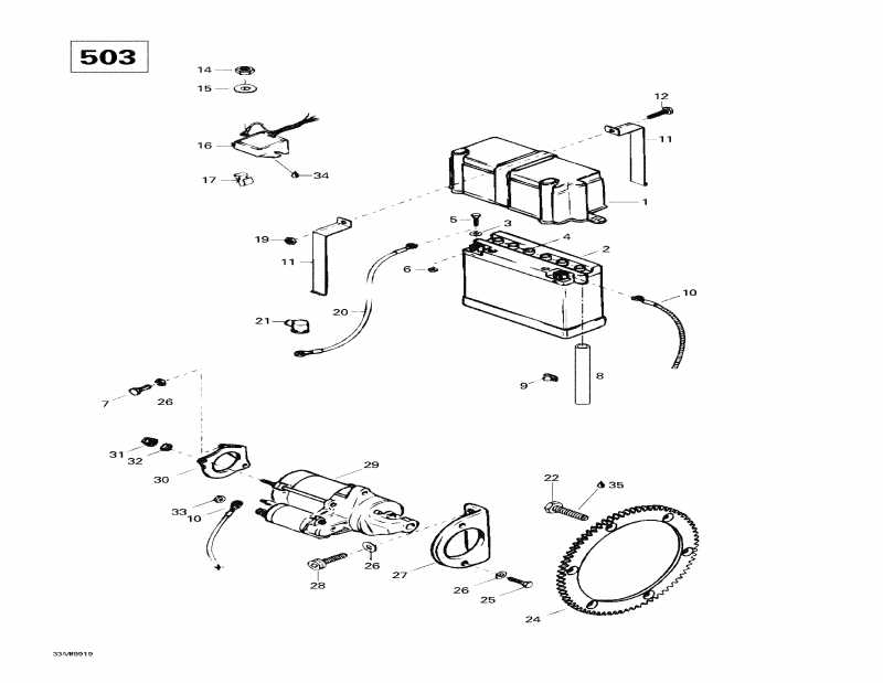  Ski Doo Skandic Wide Track, 1999 - Electrical System (503)