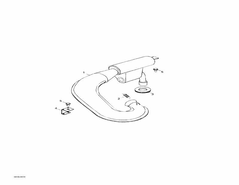 Skandic Wide Track LC, 1999 - Muffler