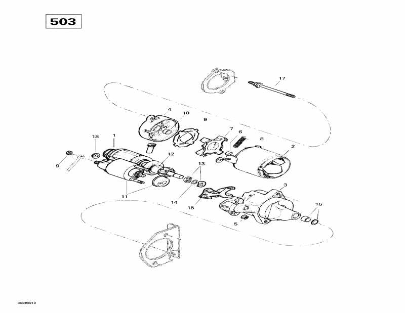  Ski Doo Skandic Wide Track LC, 1999  - Electric Starter (503)