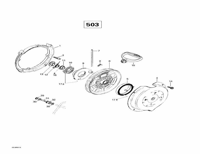 ��������  ����������� Skandic Wide Track LC, 1999 - Rewind Starter (503)