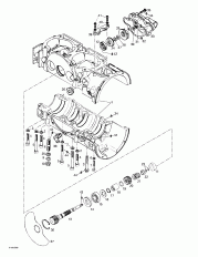 01-  , Rotary ,   (01- Crankcase, Rotary Valve, Water Pump)