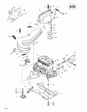 01-  Sport  Muffler (670) (01- Engine Support And Muffler (670))