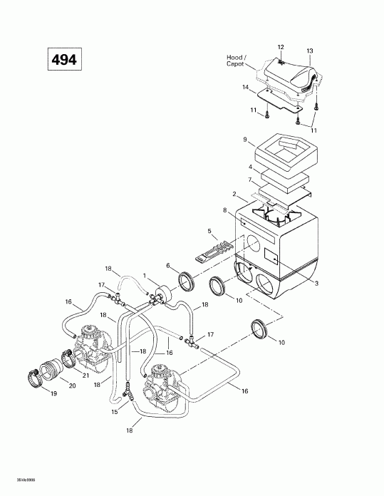 �������� SkiDoo Summit 500/X 670, 1999 - Air ������� ������ System (494)