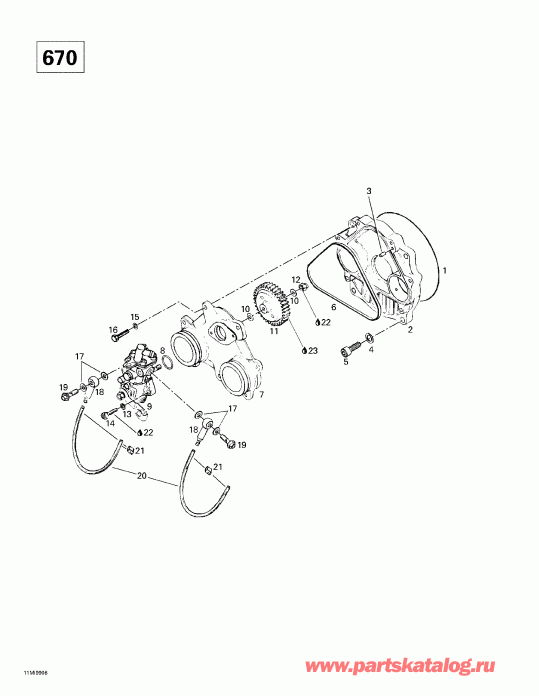  ski-doo Summit 500/X 670, 1999  - Oil Injection System (670)