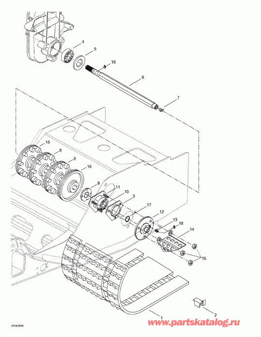  Skidoo - Drive Axle  Track