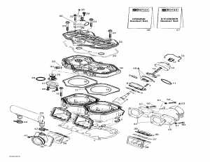 01- ,  ,   (01- Cylinder, Exhaust Manifold, Reed Valve)