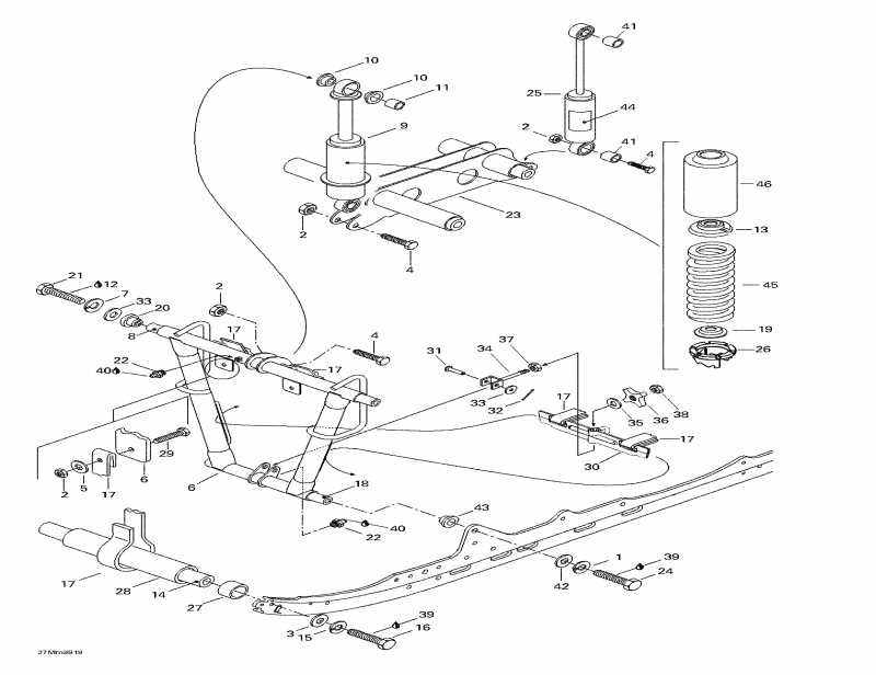 SKIDOO Summit 600, 1999 - Front Arm, Rear Suspension