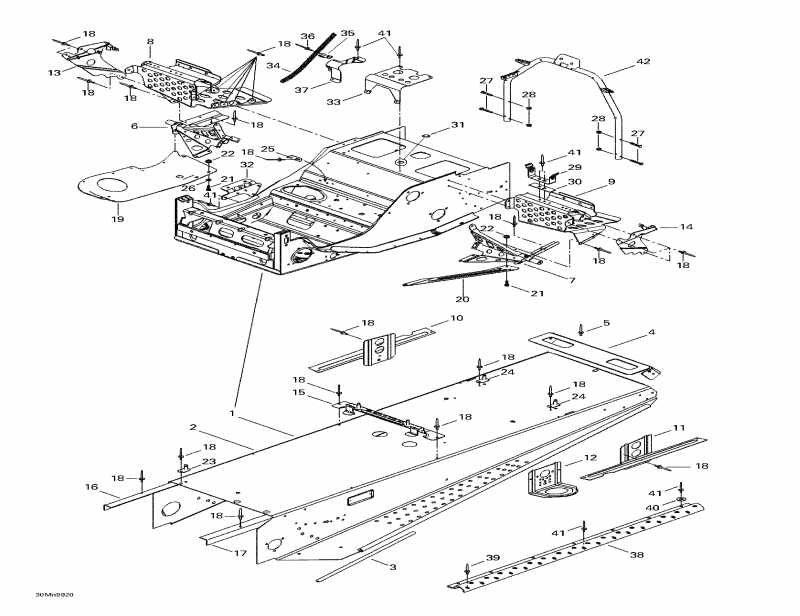 snowmobile Skidoo - Frame And Accessories