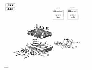 01- ,   (377, 443) (01- Cylinder, Exhaust Manifold (377, 443))