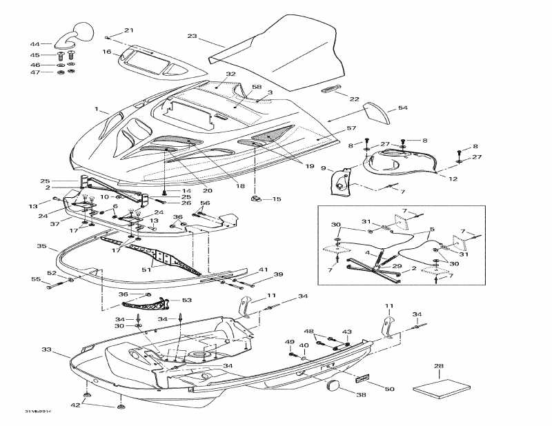 snowmobile  Touring LE, 1999  - Cab, Console