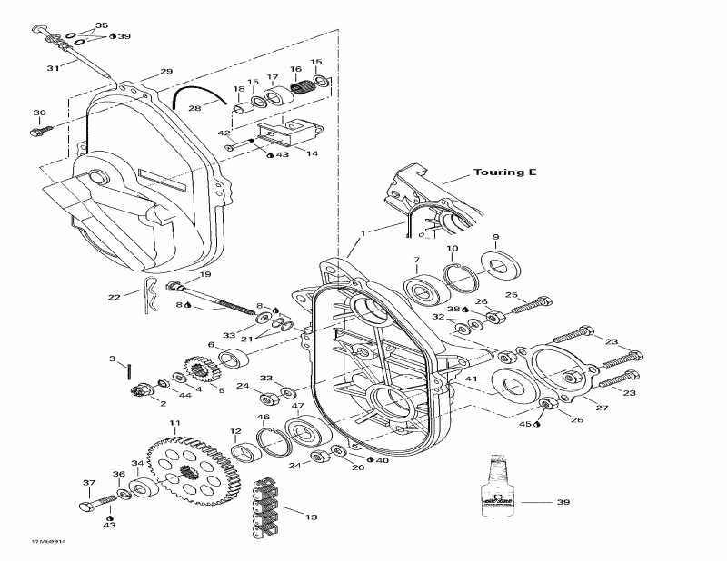  ski-doo  Touring SLE, 1999 - Chaincase