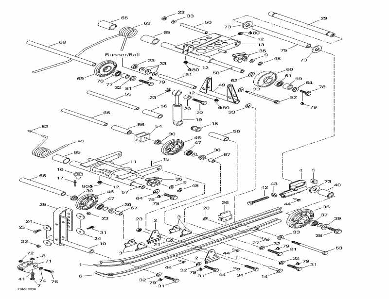 Ski-doo Tundra, 1999  - Rear Suspension
