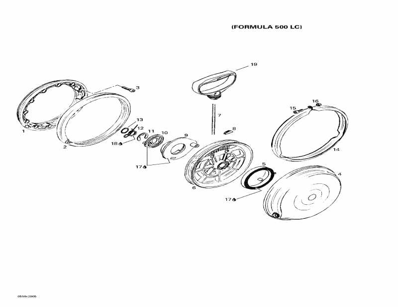 snowmobile  Formula 500 LC, 2000  - Rewind Starter (formula 500 Lc)