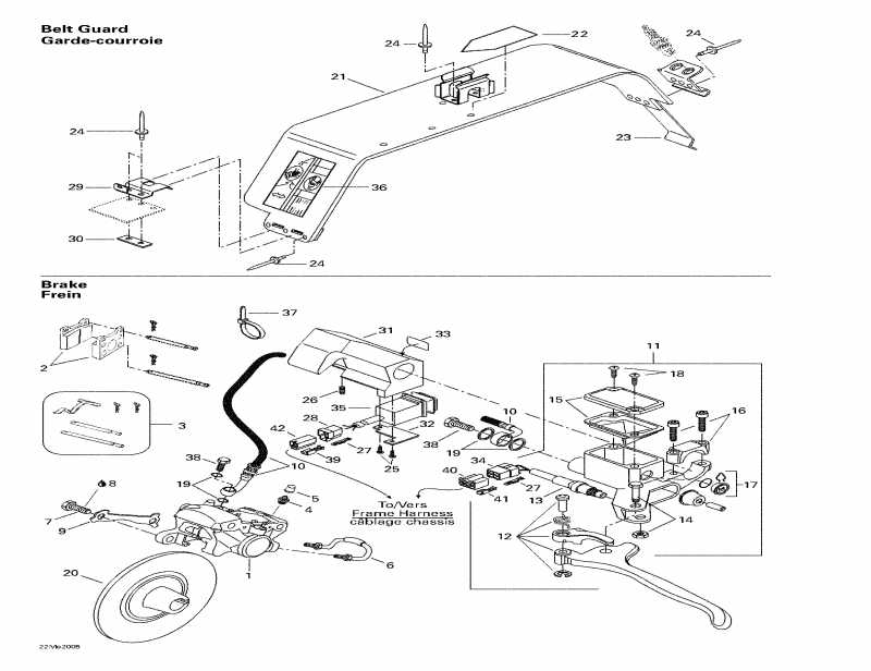  Skidoo Formula 500 LC, 2000  - Hydraulic   Belt Guard