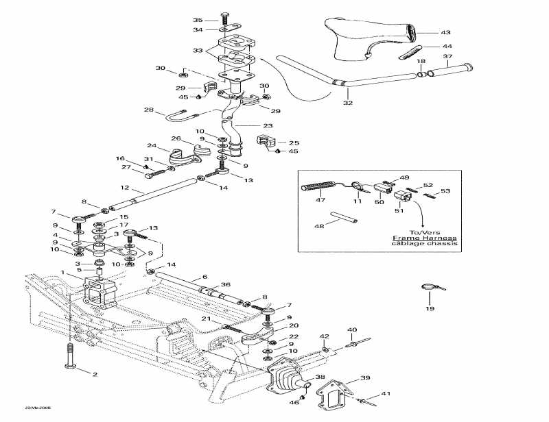 snowmobile  Formula 500 LC, 2000 - Steering System