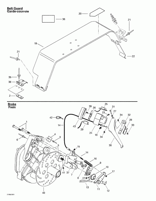  SKIDOO - Mechanic   Belt Guard