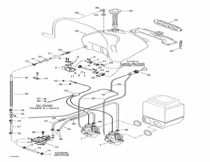  BRP Formula Deluxe 500 LC, 2000  - Fuel System