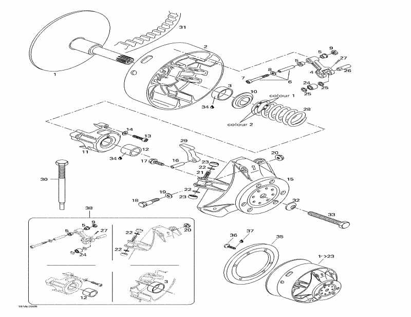   Formula Deluxe 500 LC, 2000  - Drive Pulley