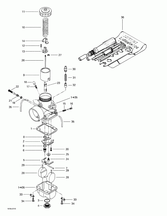  Formula Deluxe 600/700, 2000 - Carburetors