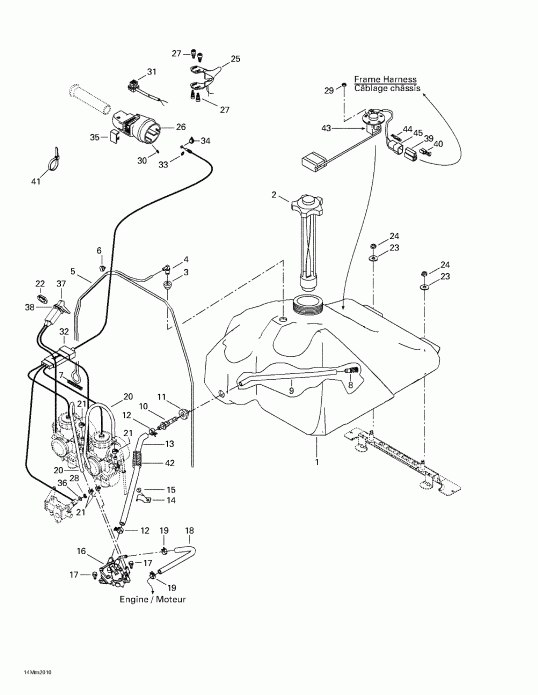 SKIDOO  Formula Deluxe 600/700, 2000 - Fuel System