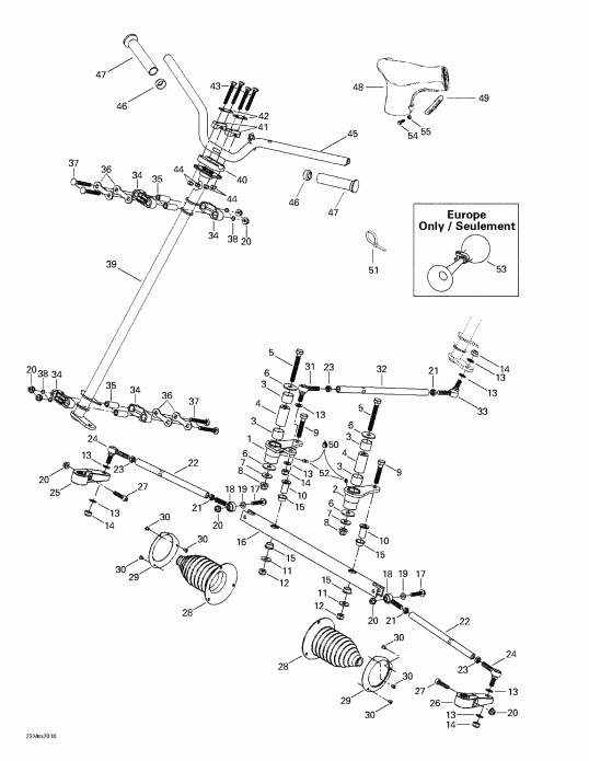 Formula Deluxe 600/700, 2000 - Steering System